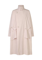 A product shot of the HOMME PLISSÉ ISSEY MIYAKE FRESHEN coat in rose beige (26).