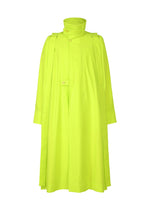 A product shot of the HOMME PLISSÉ ISSEY MIYAKE PARACHUTE coat in yellow (52).