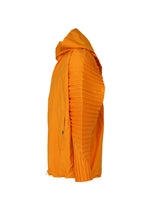 A detail shot of the HOMME PLISSÉ ISSEY MIYAKE CASCADE jacket.