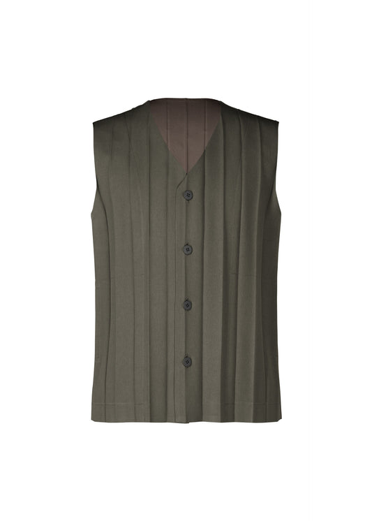 A product shot of the HOMME PLISSÉ ISSEY MIYAKE EDGE ENSEMBLE vest in .