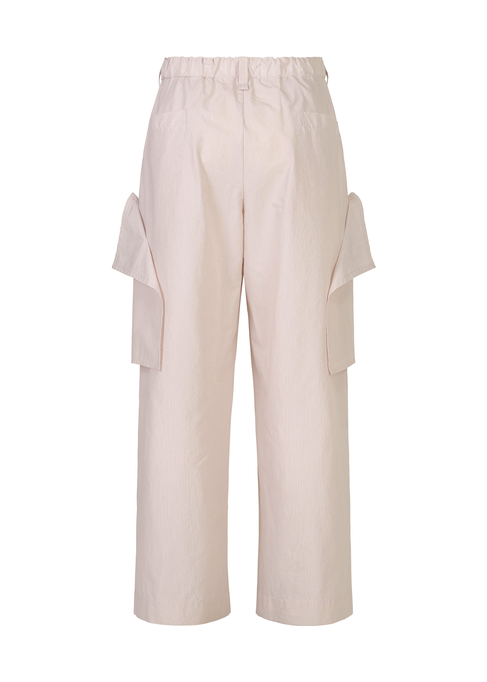 A detail shot of the HOMME PLISSÉ ISSEY MIYAKE FRESHEN trousers.