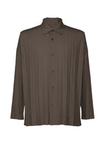 A product shot of the HOMME PLISSÉ ISSEY MIYAKE EDGE SHIRT shirt in charcoal (14).