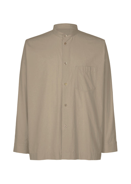 A product shot of the HOMME PLISSÉ ISSEY MIYAKE STREAMLINE SHIRT shirt in grey (12).