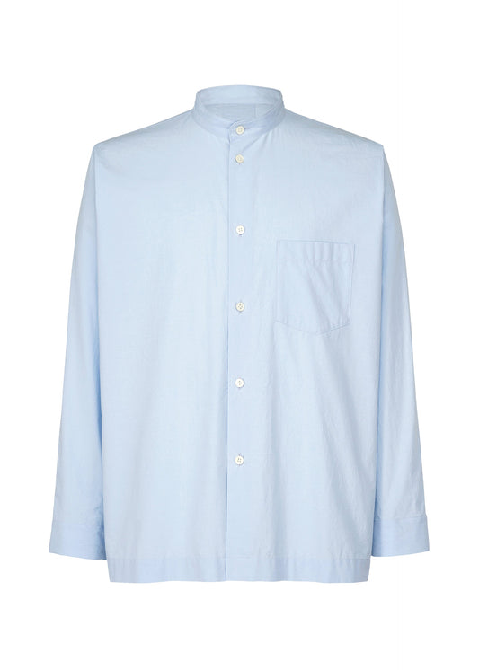 A product shot of the HOMME PLISSÉ ISSEY MIYAKE STREAMLINE SHIRT shirt in sky blue (70).