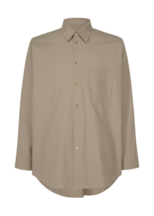 A product shot of the HOMME PLISSÉ ISSEY MIYAKE STREAMLINE SHIRT shirt in grey (12).