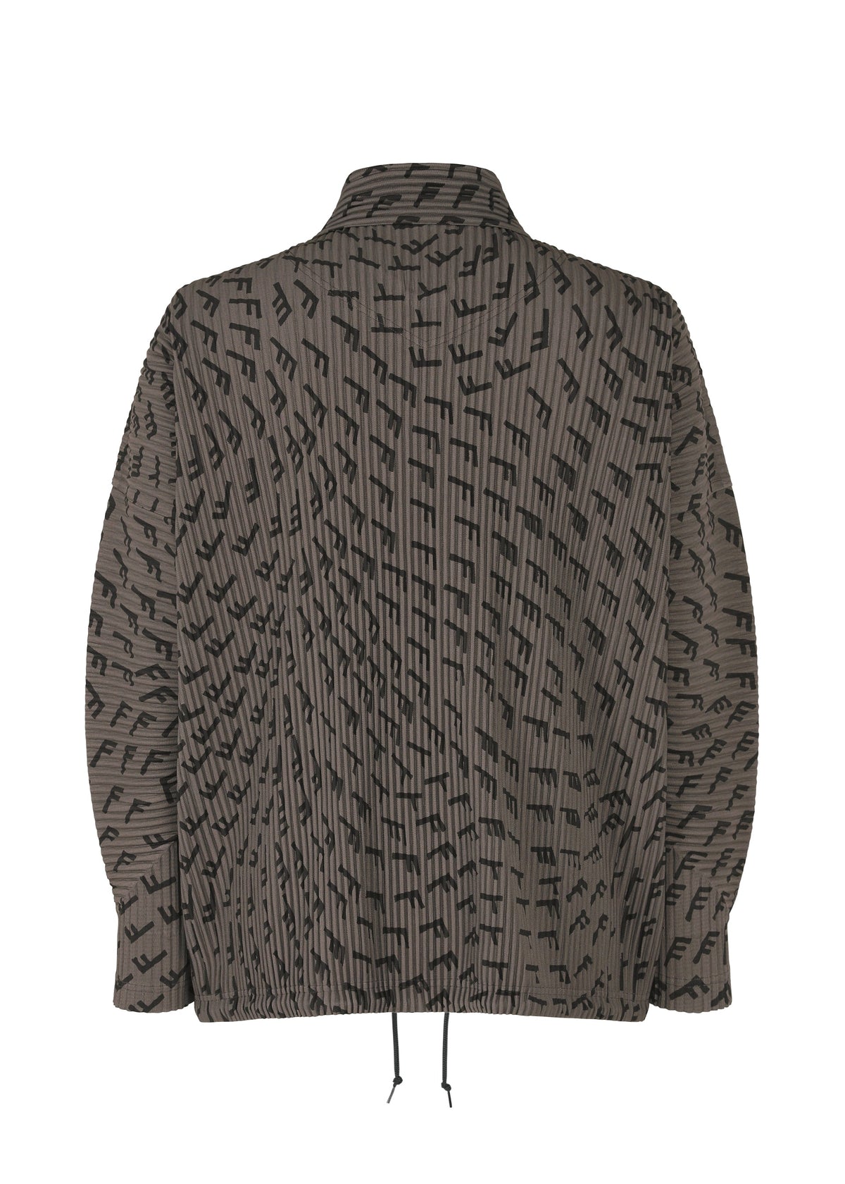 A detail shot of the HOMME PLISSÉ ISSEY MIYAKE WIND SPEED jacket.