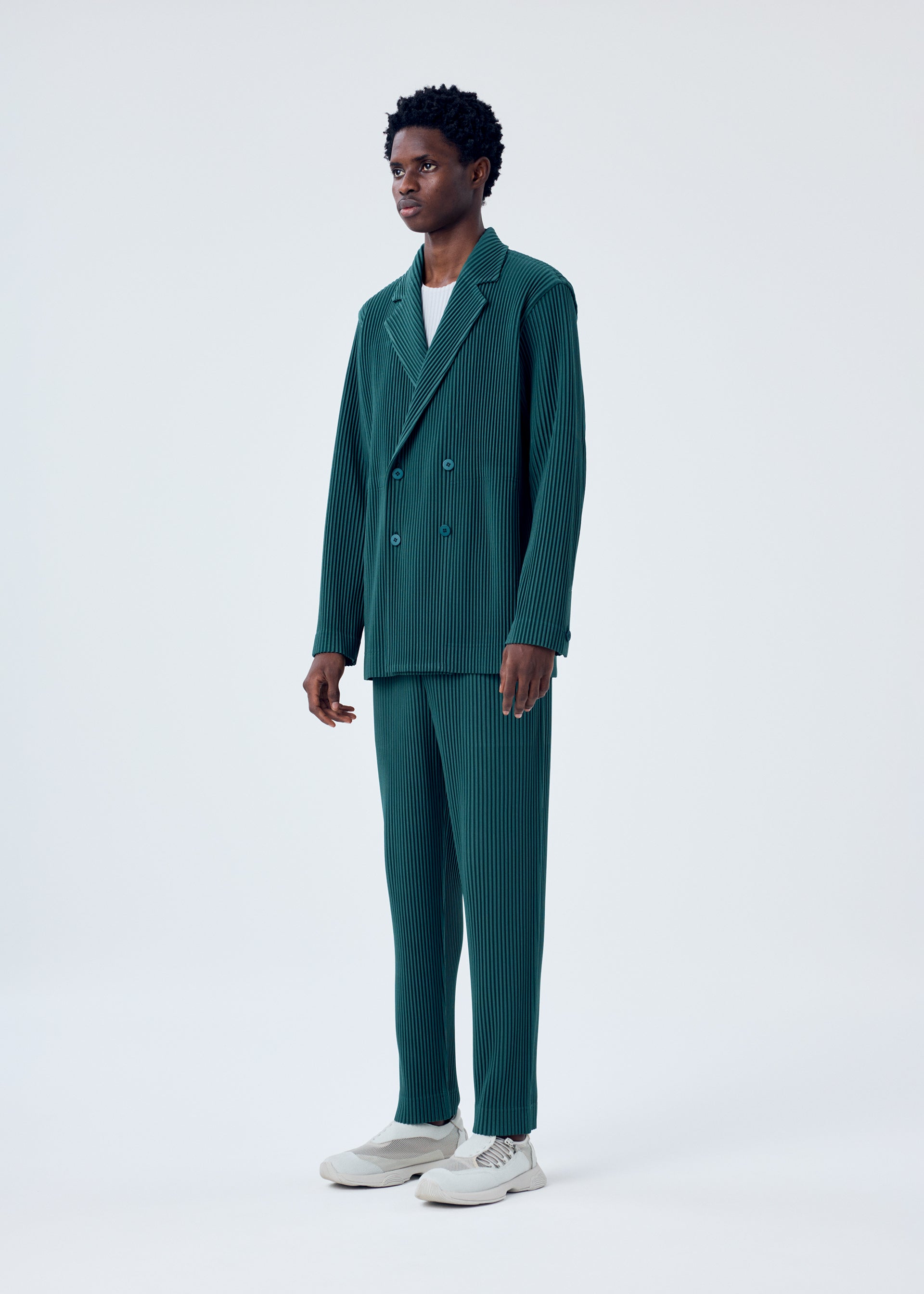 TAILORED PLEATS 1 Jacket Evergreen