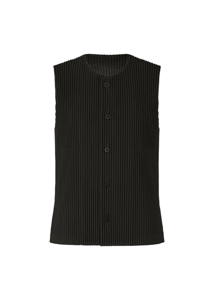 TAILORED PLEATS 1 Vest Black – The official ISSEY MIYAKE ONLINE