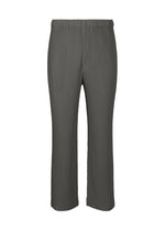 A product shot of the HOMME PLISSÉ ISSEY MIYAKE MC MARCH trousers in charcoal grey (13).