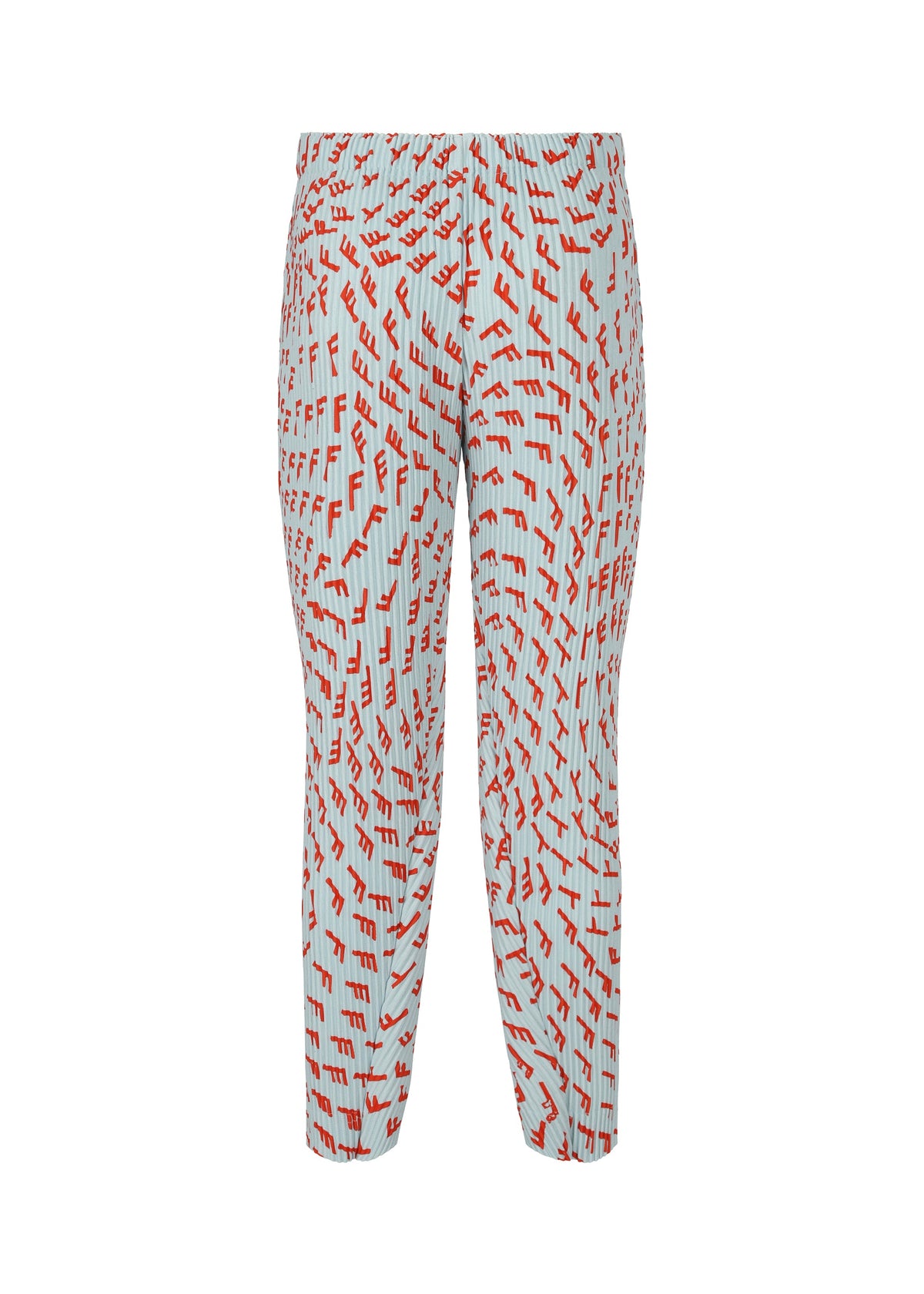 A detail shot of the HOMME PLISSÉ ISSEY MIYAKE WIND SPEED trousers.