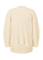 A product shot of the HOMME PLISSÉ ISSEY MIYAKE TIGHT TWIST COTTON KNIT top in beige (40).