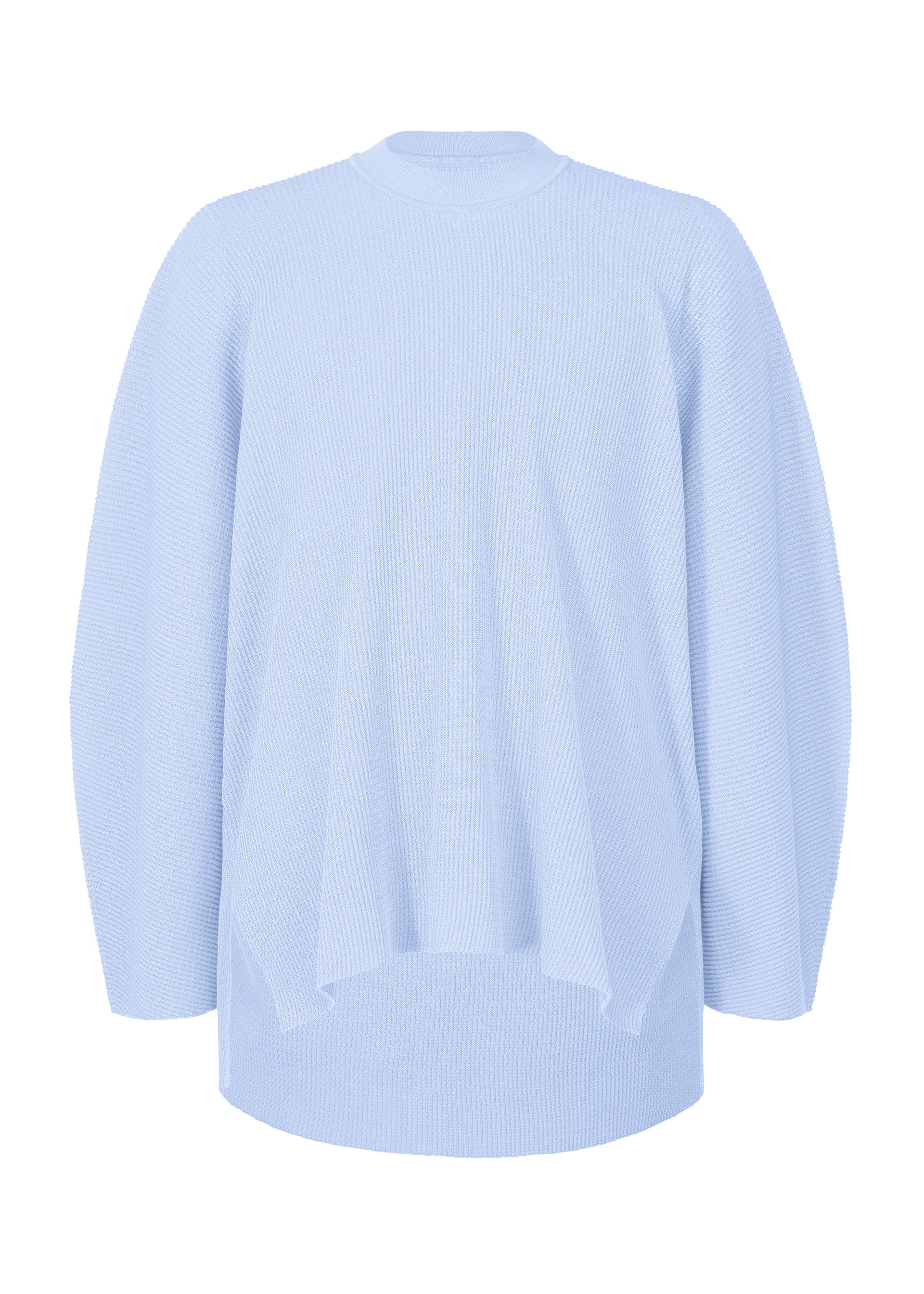 A product shot of the HOMME PLISSÉ ISSEY MIYAKE TIGHT TWIST COTTON KNIT top in sky blue (70).