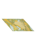 A product shot of the HOMME PLISSÉ ISSEY MIYAKE AGATE SCARF stole in yellow.