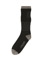 A product shot of the HOMME PLISSÉ ISSEY MIYAKE SCULPTURAL SOCKS socks in black (15).