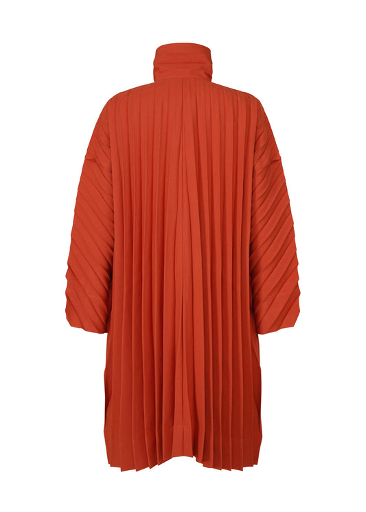 A detail shot of the HOMME PLISSÉ ISSEY MIYAKE EDGE COAT coat.
