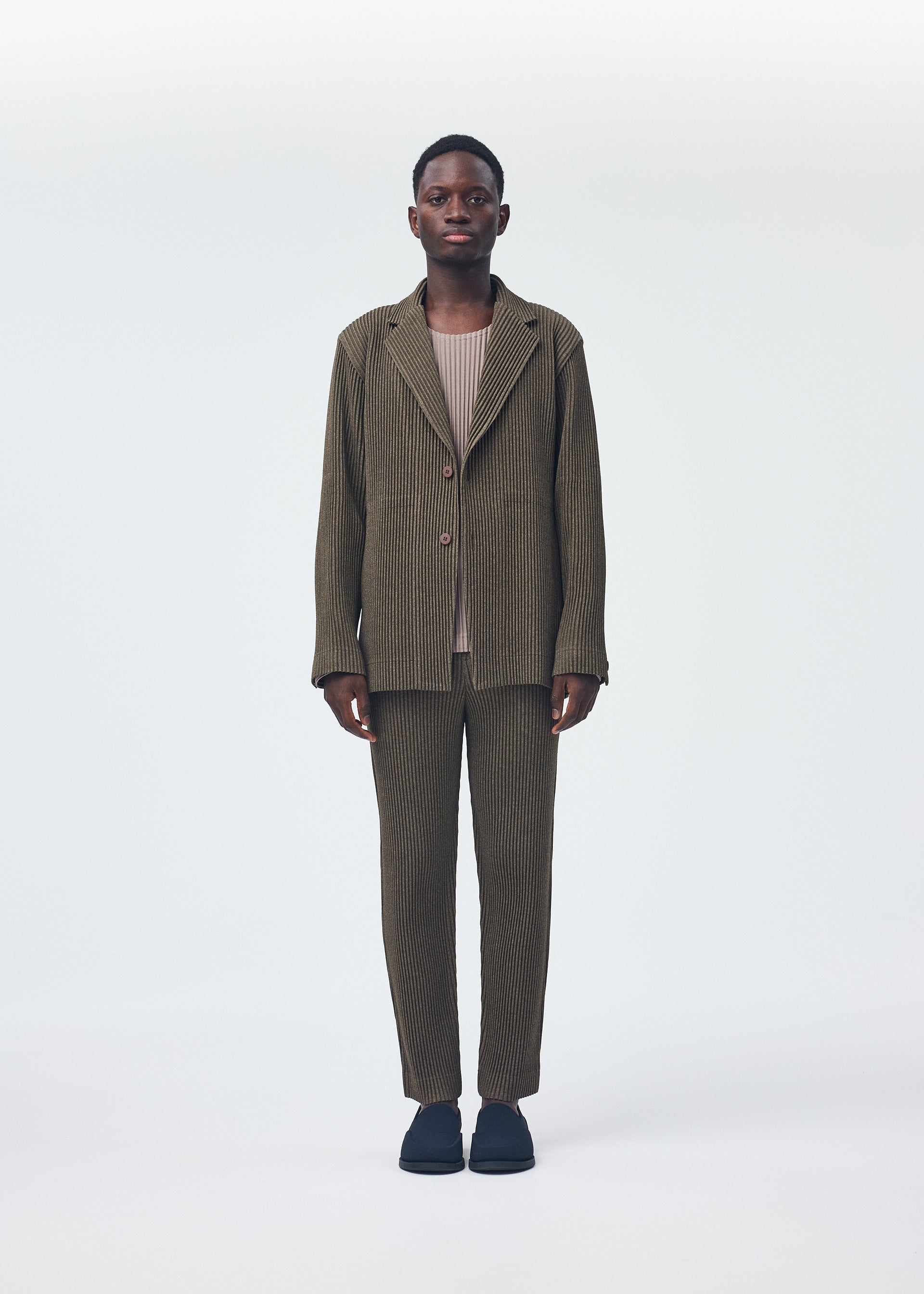 WOOL LIKE LIGHT Tailored Jacket Dark Brown – The official ISSEY