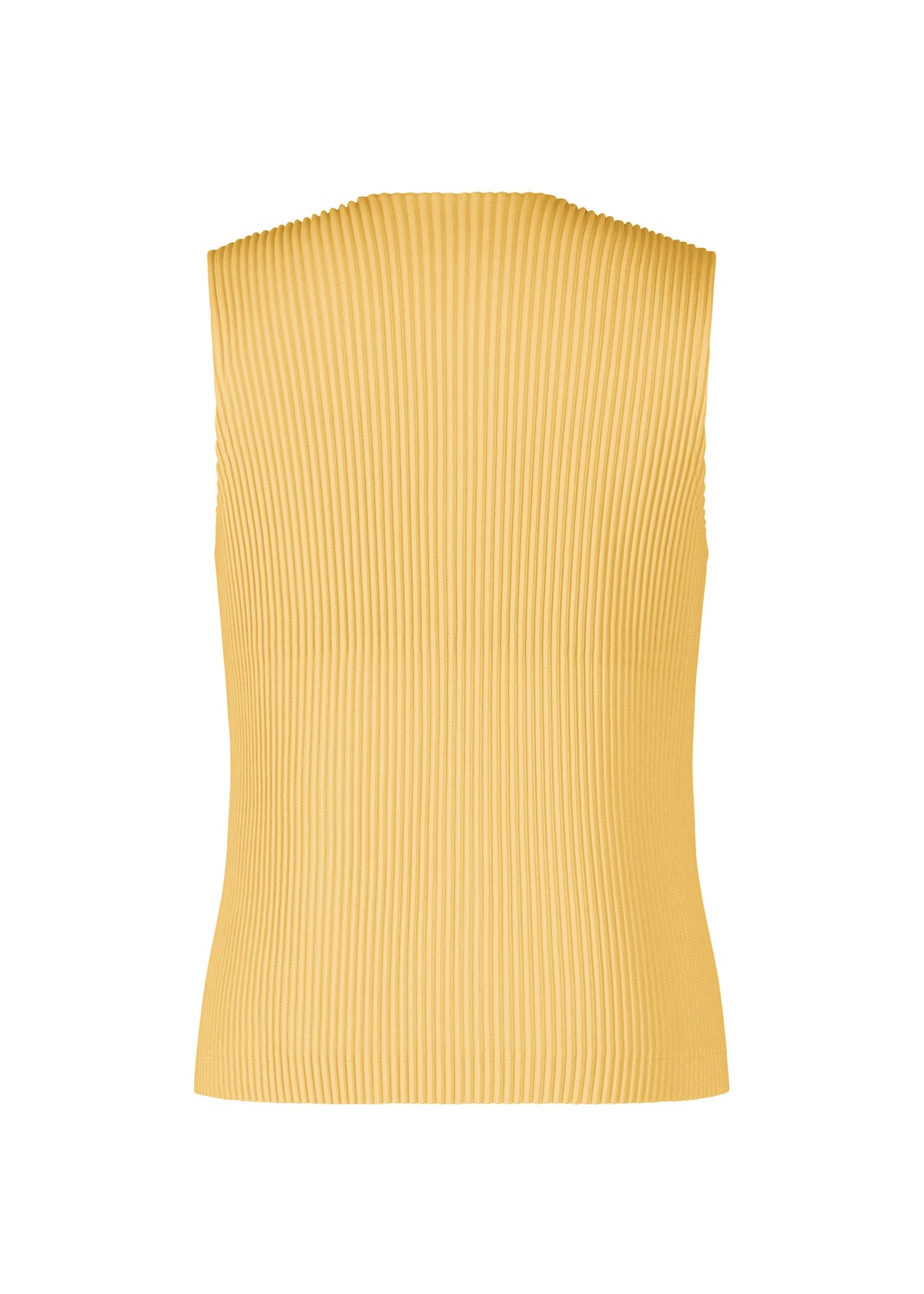 A detail shot of the HOMME PLISSÉ ISSEY MIYAKE KERSEY PLEATS vest.