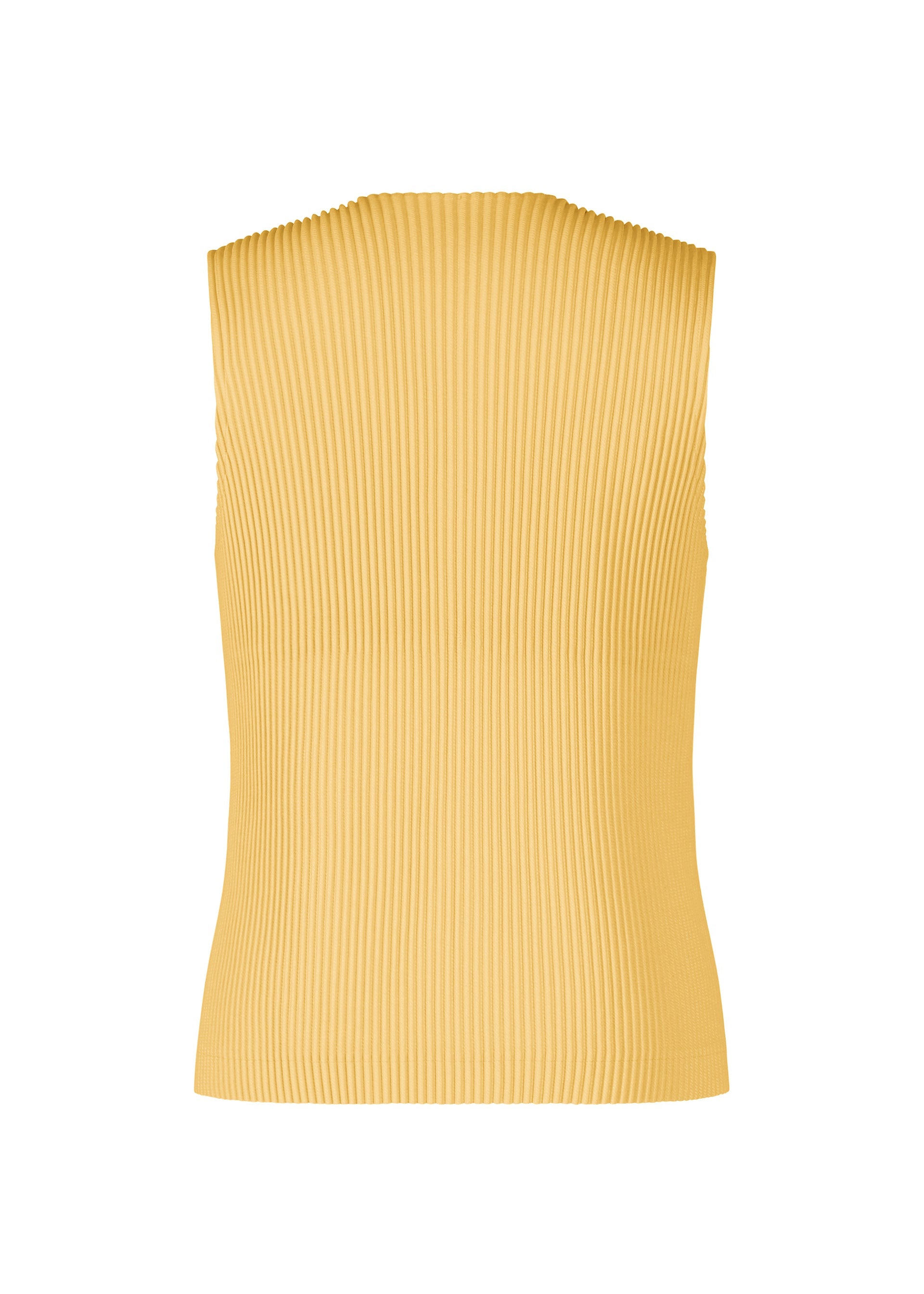 A detail shot of the HOMME PLISSÉ ISSEY MIYAKE KERSEY PLEATS vest.