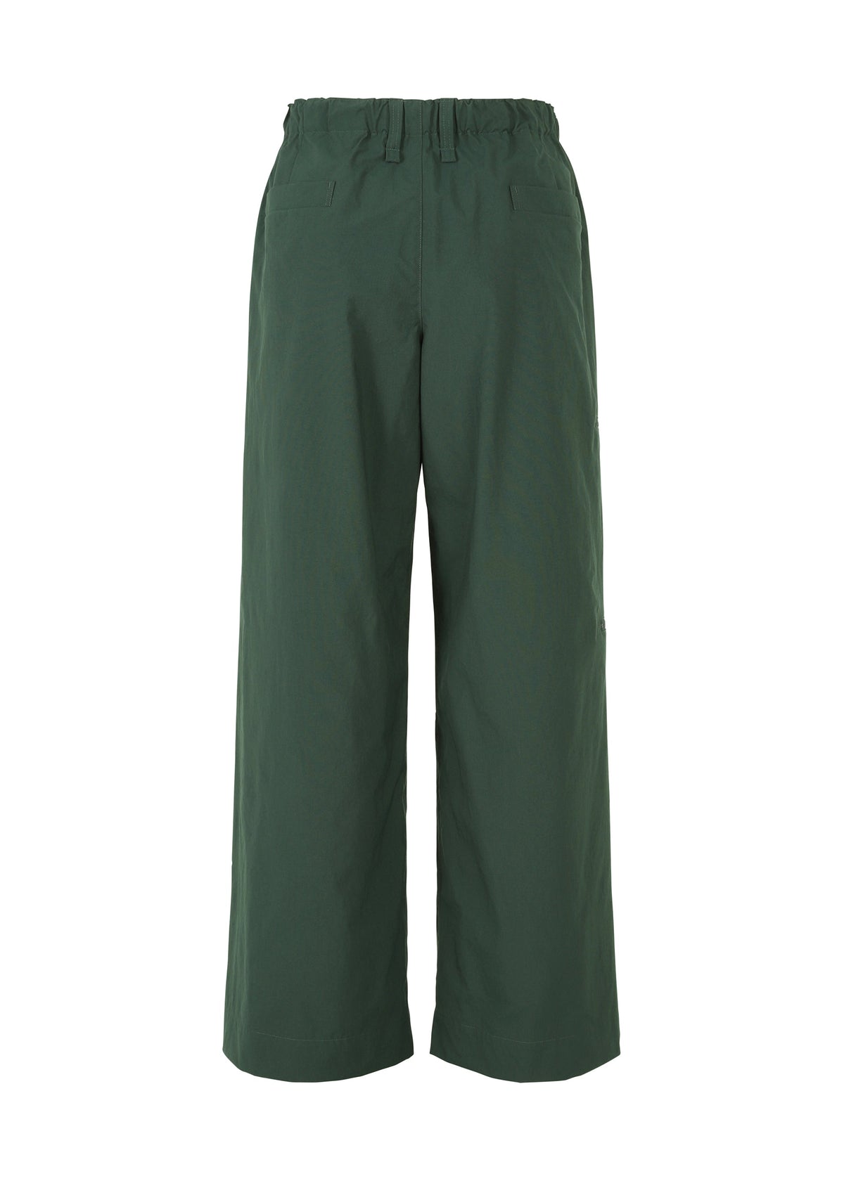 A detail shot of the HOMME PLISSÉ ISSEY MIYAKE QUARRY PANTS trousers.