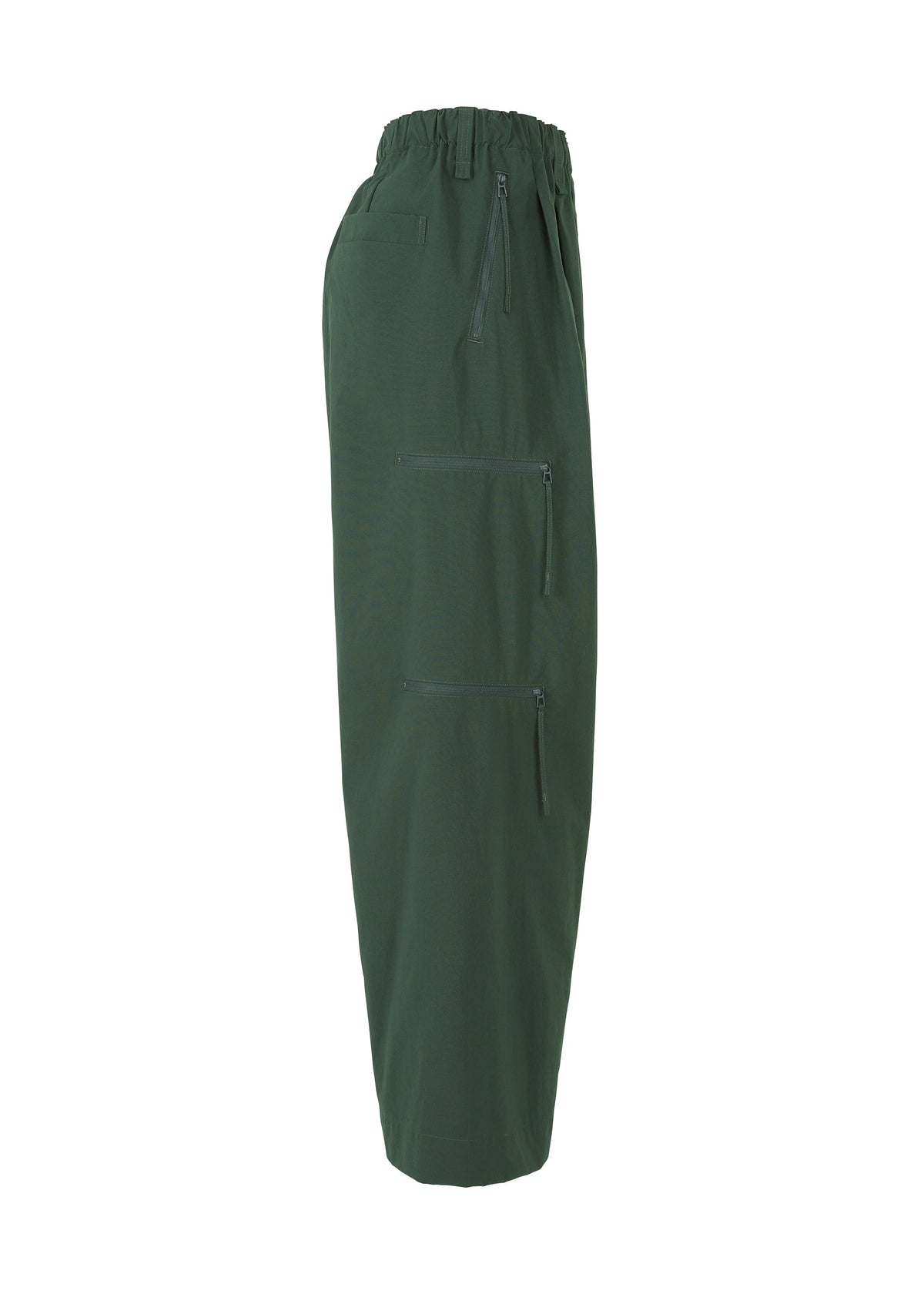 A detail shot of the HOMME PLISSÉ ISSEY MIYAKE QUARRY PANTS trousers.