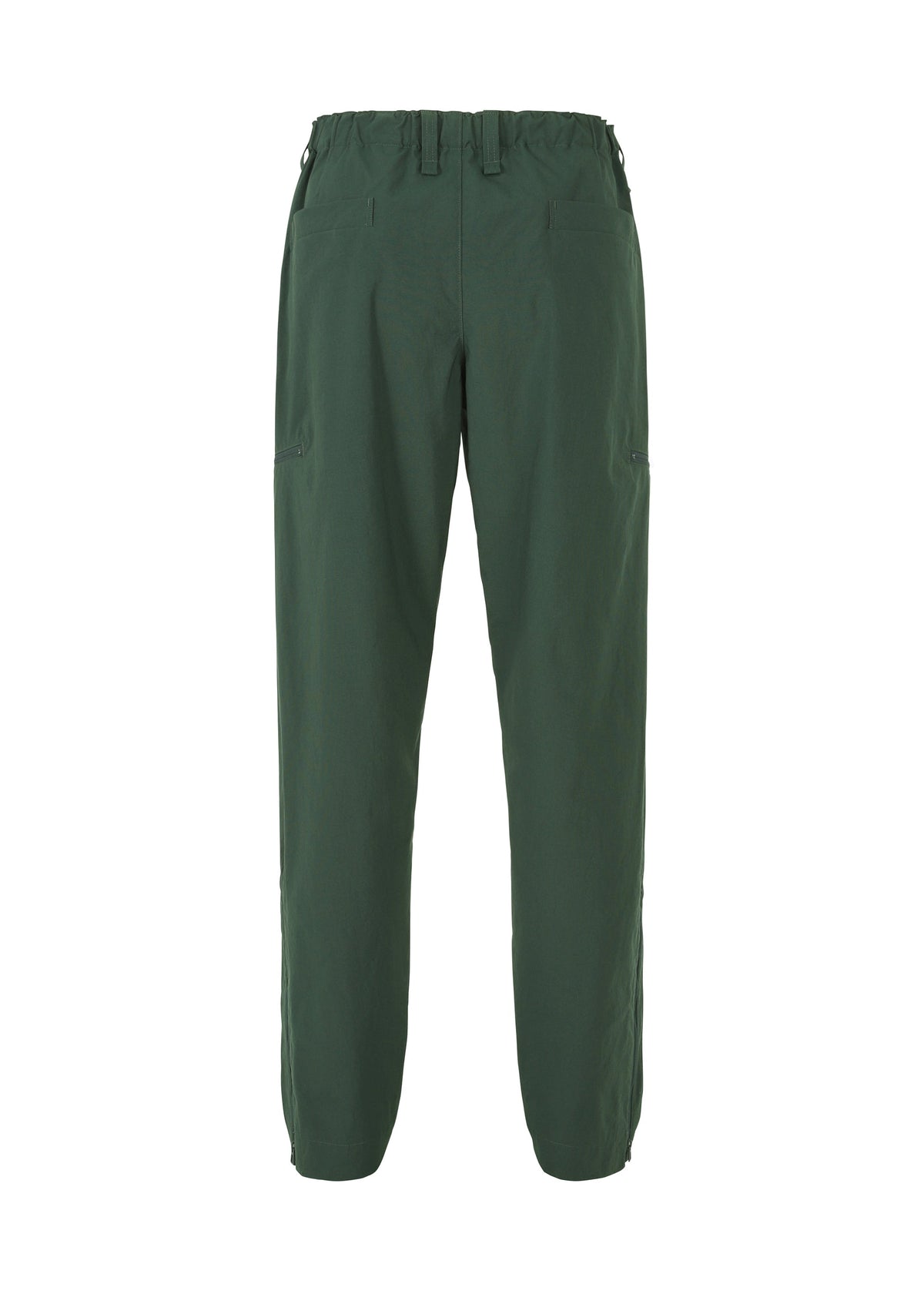 A detail shot of the HOMME PLISSÉ ISSEY MIYAKE QUARRY PANTS trousers.