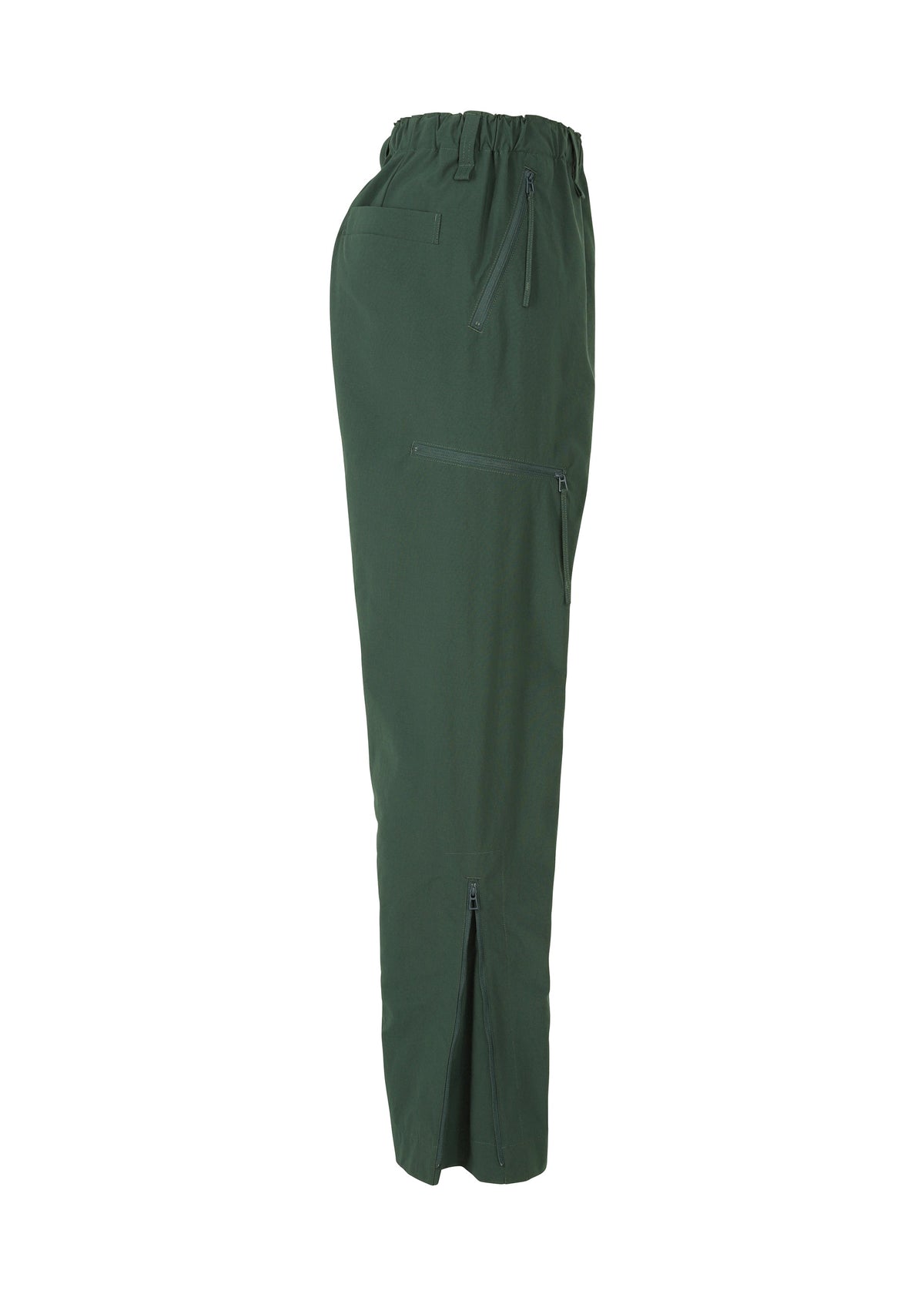A detail shot of the HOMME PLISSÉ ISSEY MIYAKE QUARRY PANTS trousers.
