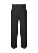 A product shot of the HOMME PLISSÉ ISSEY MIYAKE KERSEY PLEATS trousers in black (15).