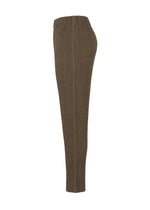 A detail shot of the HOMME PLISSÉ ISSEY MIYAKE WOOL LIKE LIGHT trousers.