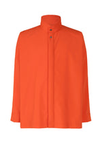 A product shot of the HOMME PLISSÉ ISSEY MIYAKE PADDED RIM SHIRT shirt in orange (32).