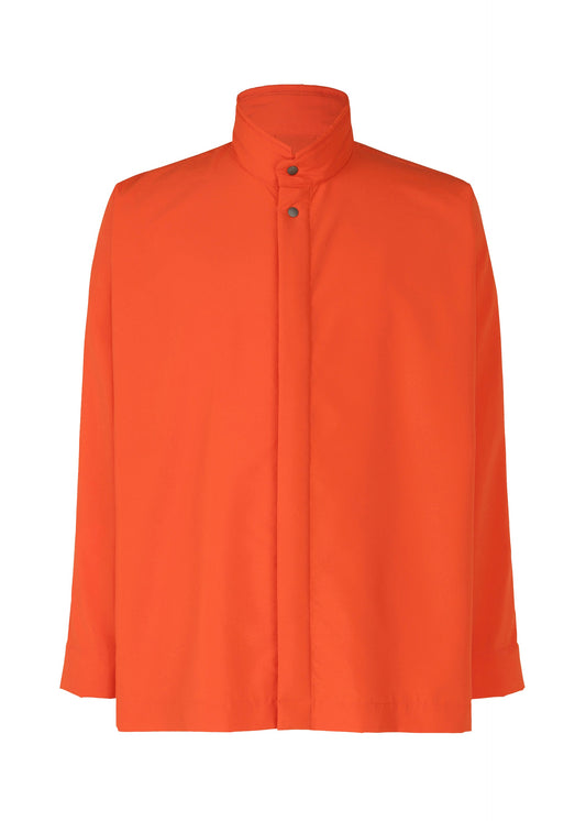 A product shot of the HOMME PLISSÉ ISSEY MIYAKE PADDED RIM SHIRT shirt in orange (32).