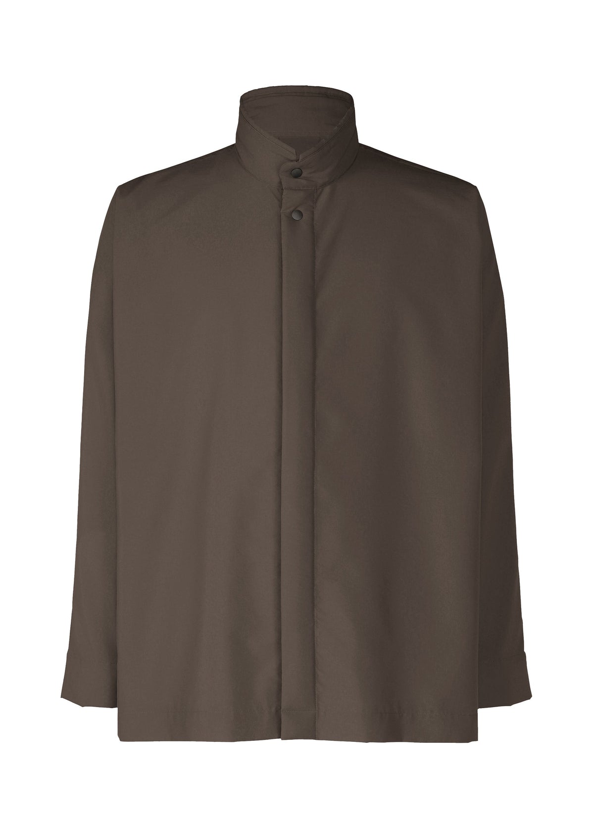 A product shot of the HOMME PLISSÉ ISSEY MIYAKE PADDED RIM SHIRT shirt in brown (44).