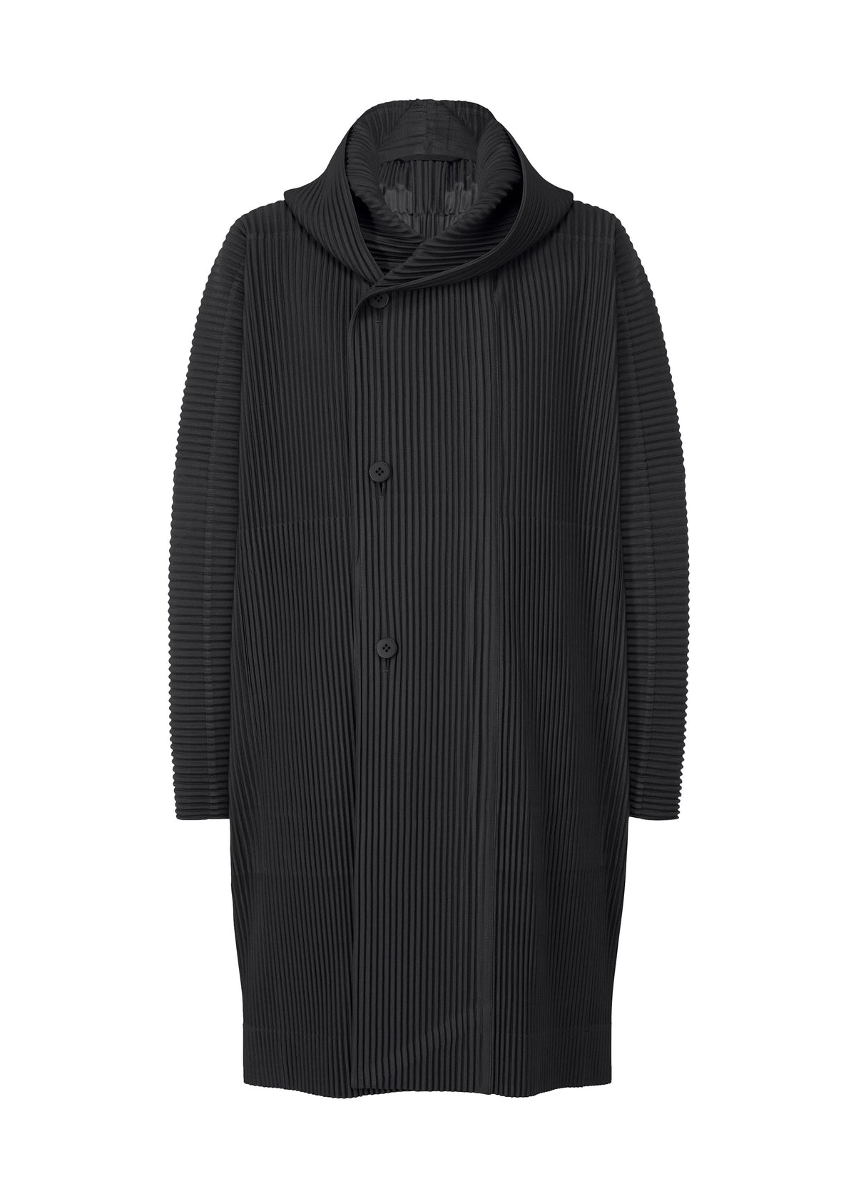 A product shot of the HOMME PLISSÉ ISSEY MIYAKE MONTHLY COLORS DECEMBER clothing in black (15).