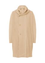 A product shot of the HOMME PLISSÉ ISSEY MIYAKE MONTHLY COLORS DECEMBER clothing in ammonite beige (42).