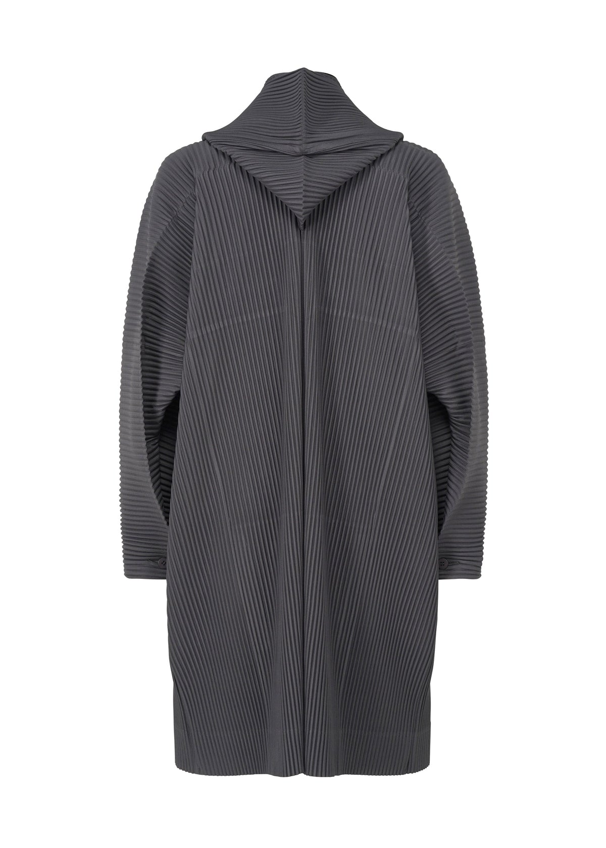 A detail shot of the HOMME PLISSÉ ISSEY MIYAKE MONTHLY COLORS DECEMBER clothing.