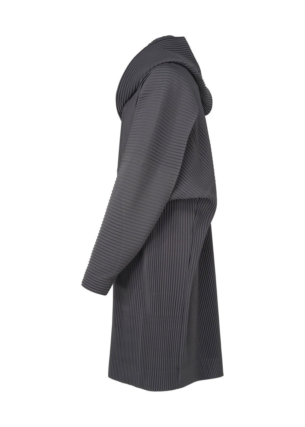A detail shot of the HOMME PLISSÉ ISSEY MIYAKE MONTHLY COLORS DECEMBER clothing.