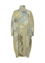 A product shot of the HOMME PLISSÉ ISSEY MIYAKE PAINTED STONE clothing in blue (72).