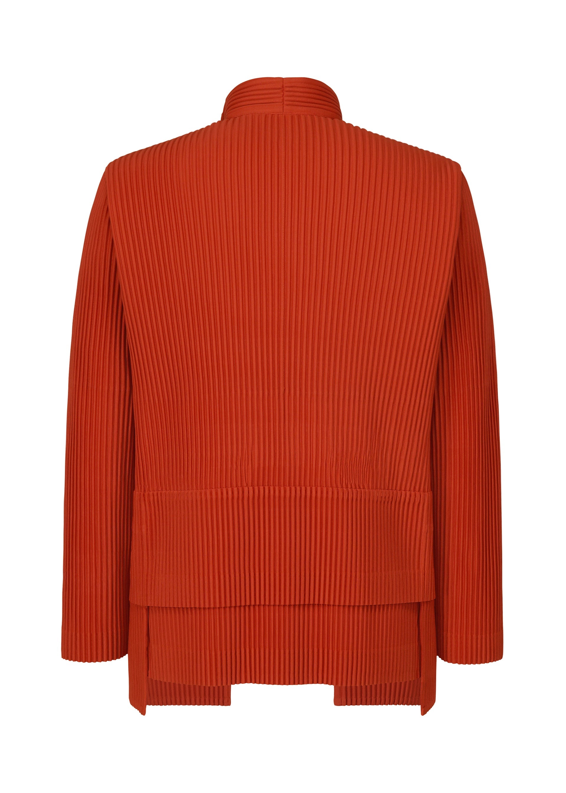 A detail shot of the HOMME PLISSÉ ISSEY MIYAKE MULTI POCKET jacket.