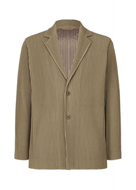 A product shot of the HOMME PLISSÉ ISSEY MIYAKE TAILORED PLEATS 1 jacket in riverside grey (16).