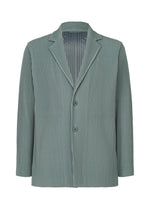 A product shot of the HOMME PLISSÉ ISSEY MIYAKE TAILORED PLEATS 1 jacket in slate blue (71).