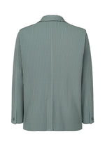 A detail shot of the HOMME PLISSÉ ISSEY MIYAKE TAILORED PLEATS 1 jacket.