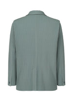 A detail shot of the HOMME PLISSÉ ISSEY MIYAKE TAILORED PLEATS 1 jacket.