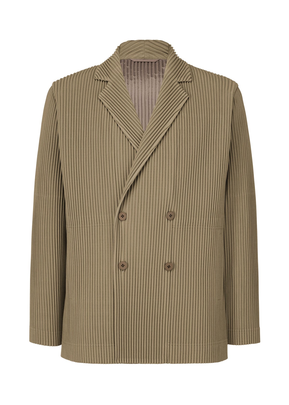 A product shot of the HOMME PLISSÉ ISSEY MIYAKE TAILORED PLEATS 1 jacket in riverside grey (16).