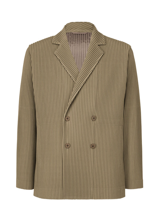 A product shot of the HOMME PLISSÉ ISSEY MIYAKE TAILORED PLEATS 1 jacket in riverside grey (16).