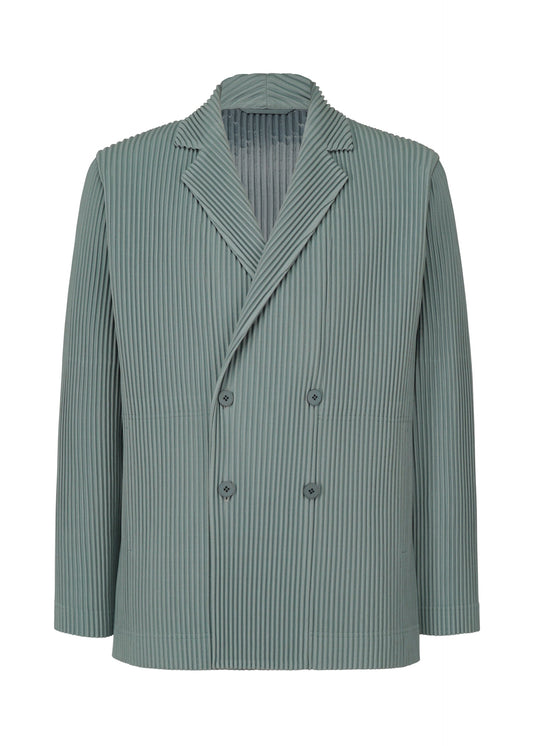 A product shot of the HOMME PLISSÉ ISSEY MIYAKE TAILORED PLEATS 1 jacket in slate blue (71).