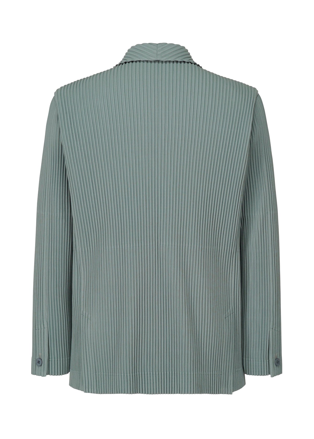 A detail shot of the HOMME PLISSÉ ISSEY MIYAKE TAILORED PLEATS 1 jacket.