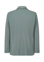 A detail shot of the HOMME PLISSÉ ISSEY MIYAKE TAILORED PLEATS 1 jacket.