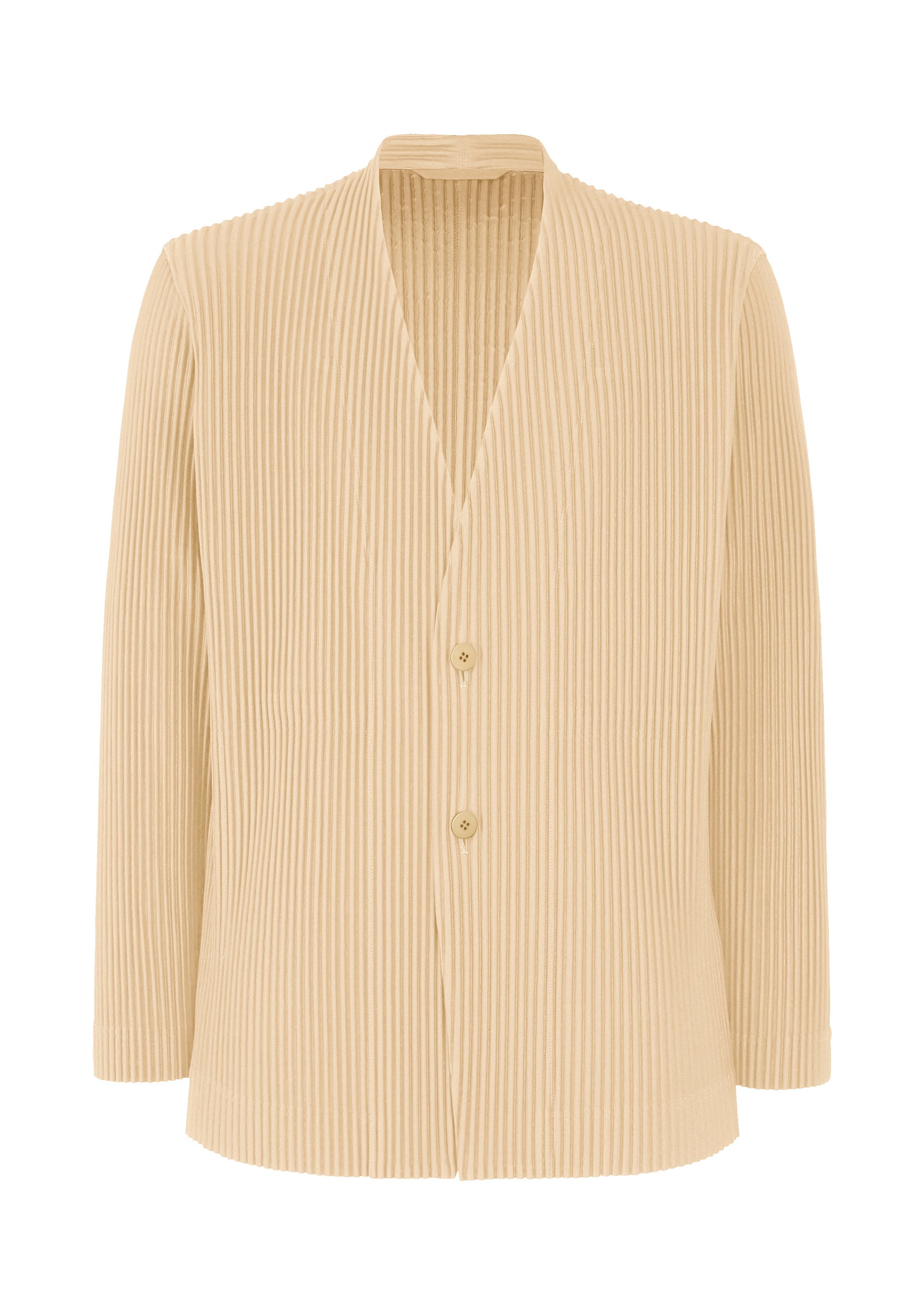 A product shot of the HOMME PLISSÉ ISSEY MIYAKE TAILORED PLEATS 2 clothing in cobble beige (43).