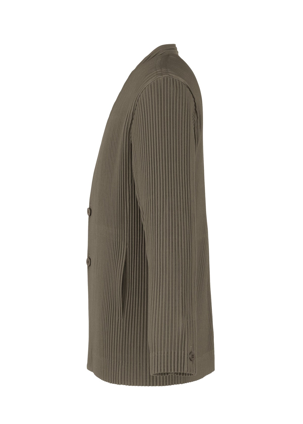 A detail shot of the HOMME PLISSÉ ISSEY MIYAKE TAILORED PLEATS 2 clothing.