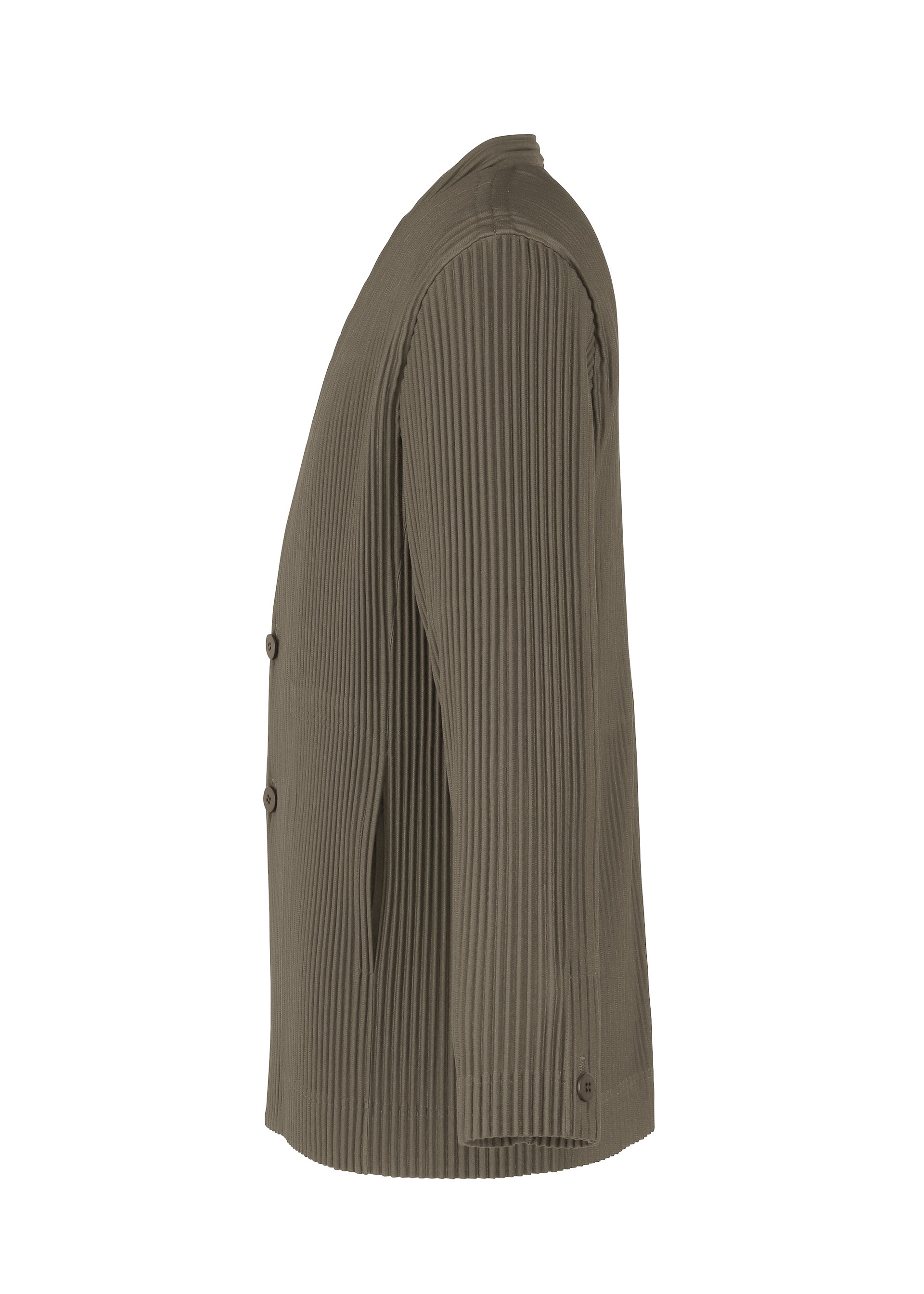 A detail shot of the HOMME PLISSÉ ISSEY MIYAKE TAILORED PLEATS 2 clothing.