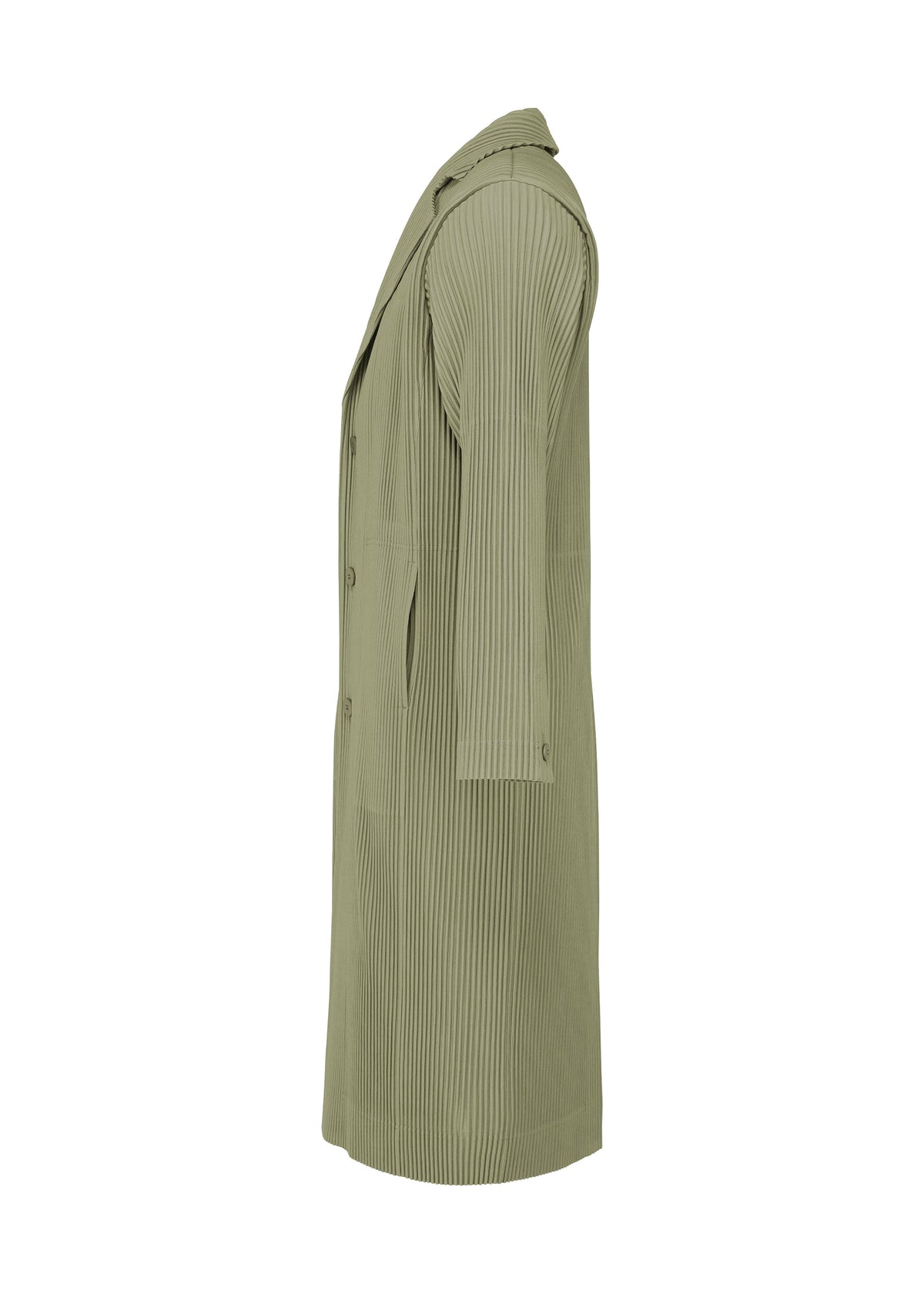 A detail shot of the HOMME PLISSÉ ISSEY MIYAKE TAILORED PLEATS 2 clothing.